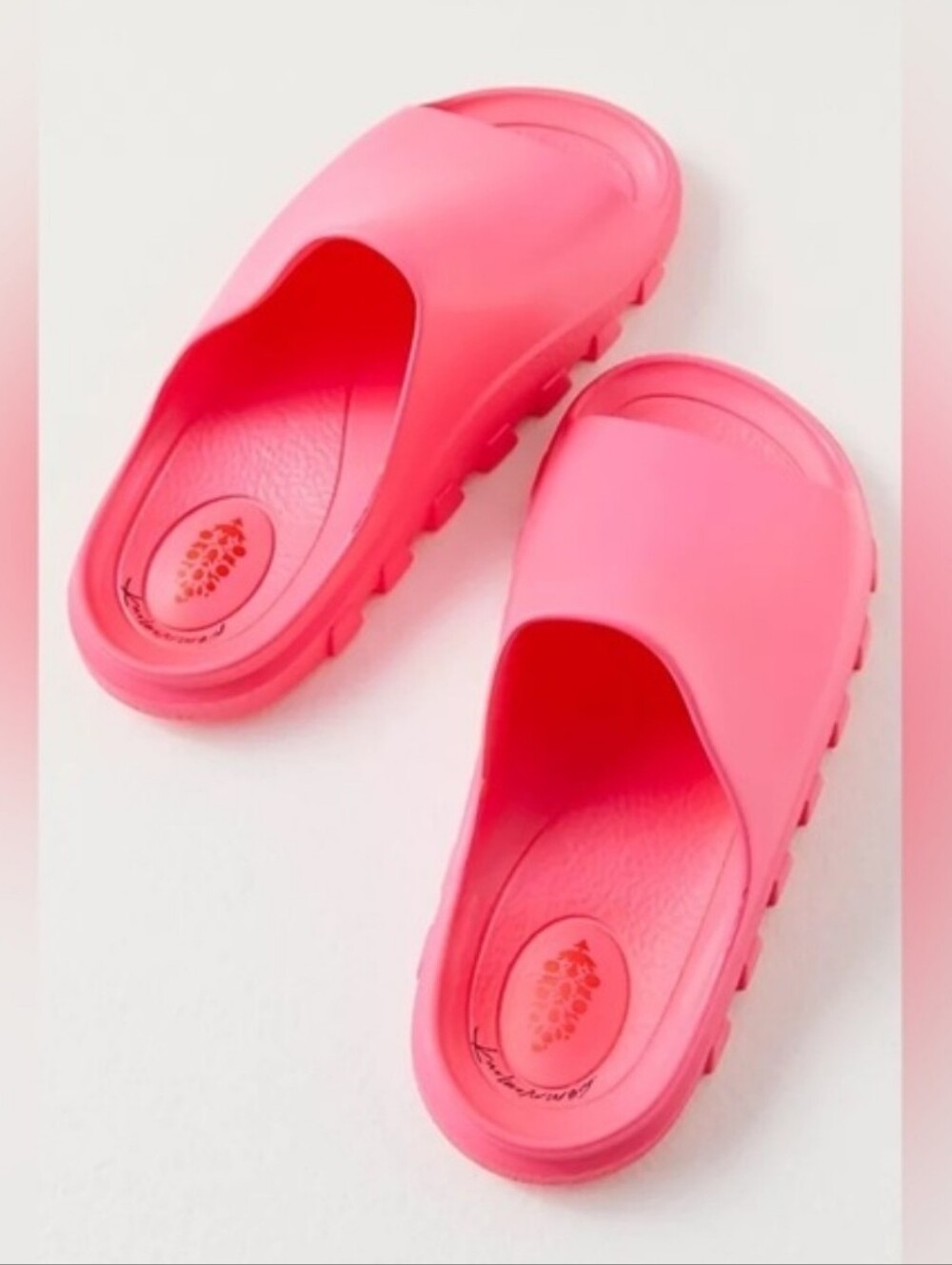 FP Movement By Free People Halftime Slides NWOB in Coral Pink